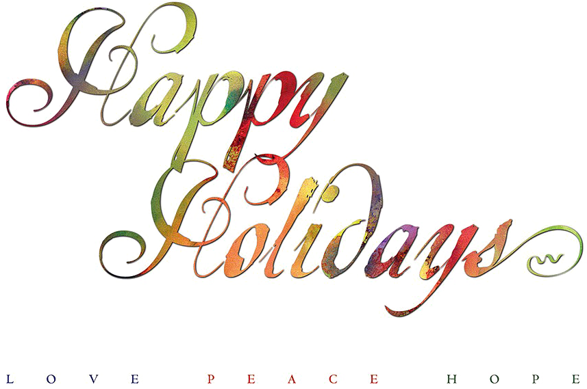 Happy Holidays Png Image With Transparent Background - Boas Ferias Em Ingles (900x643), Png Download