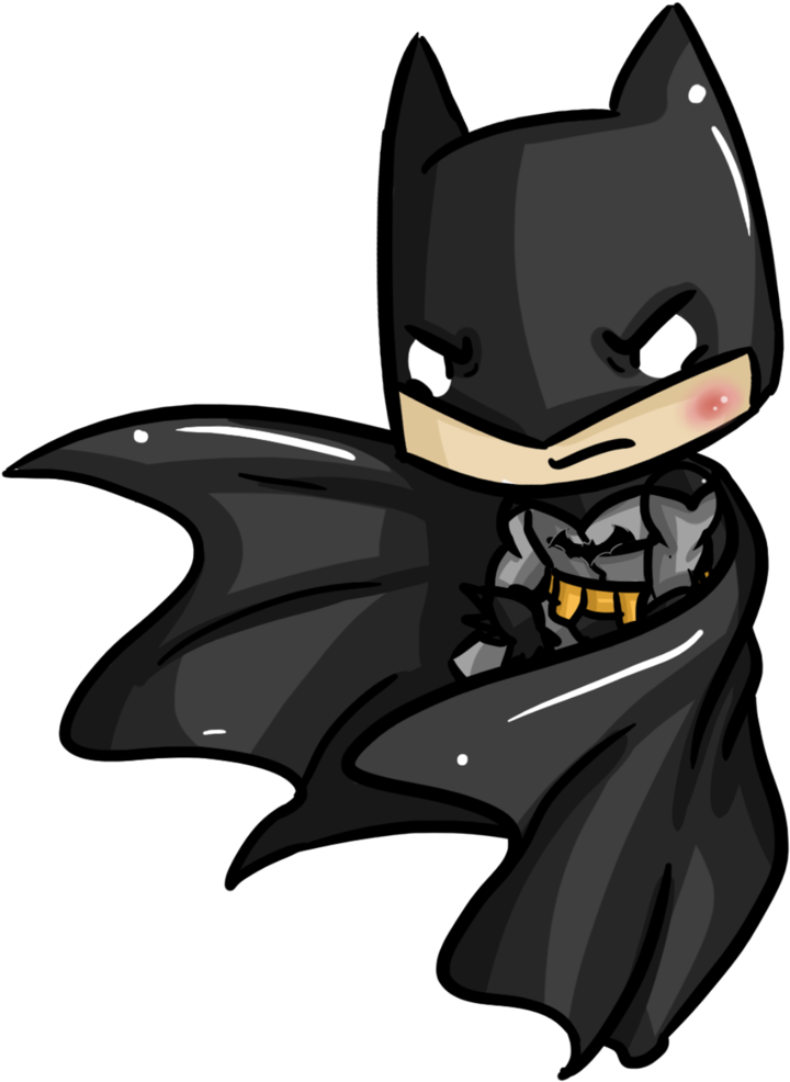 Png Free Stock Cards Drawing Batman - Chibi Batman Png (1024x1024), Png Download