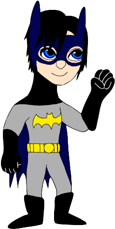 Little Xion As Batgirl - Portable Network Graphics (309x487), Png Download