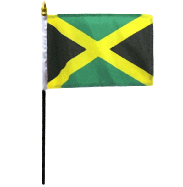 Print Page - Jamaica 4x6in Stick Flag (600x600), Png Download