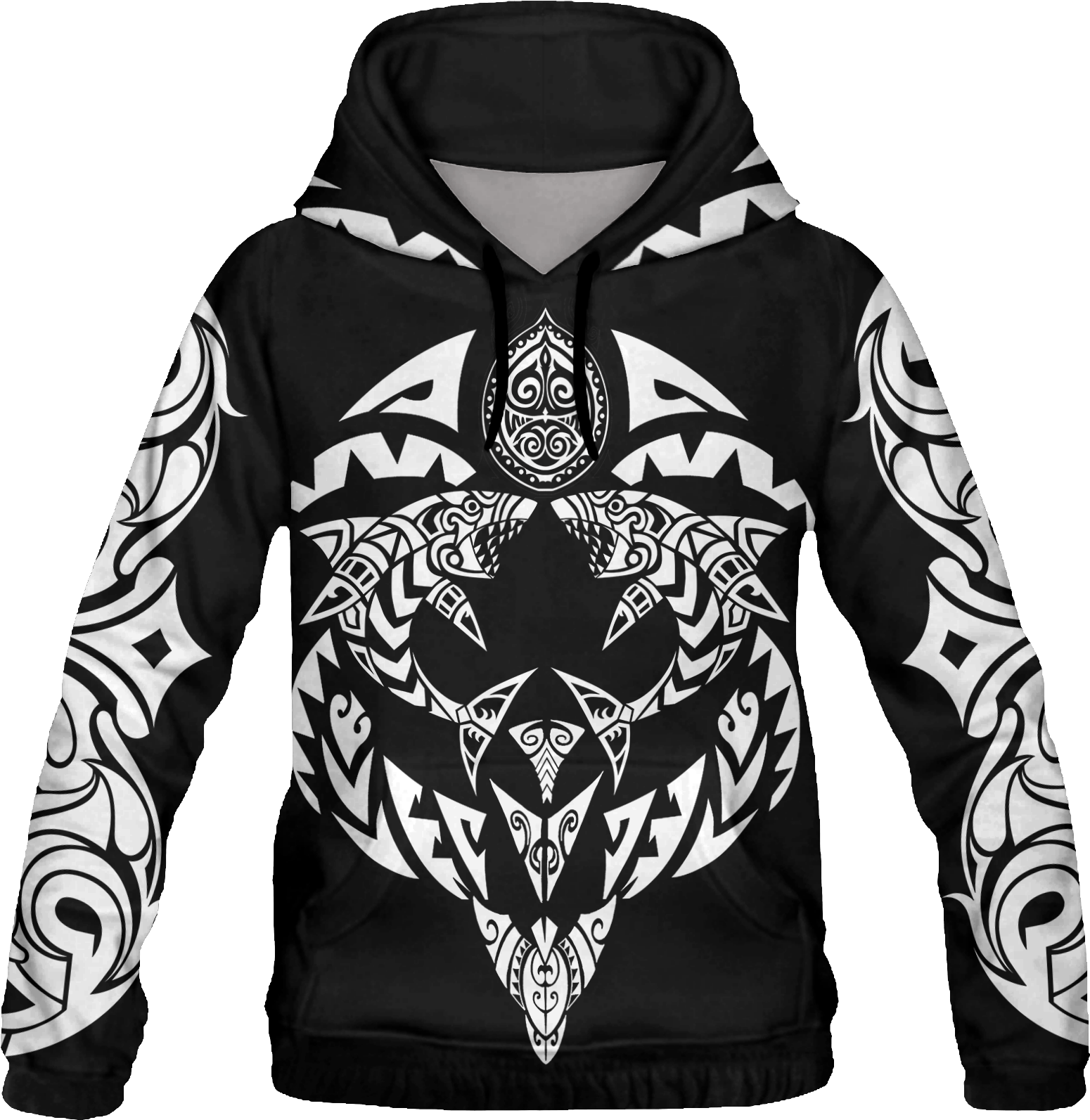 Mens Sublimation Hoodie Front A Bac A Png Tribal Design - Hoodie (2048x2048), Png Download