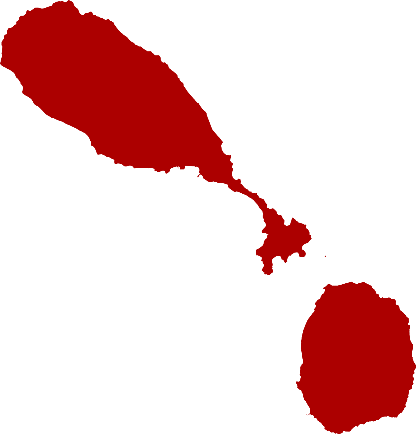 Saint Kitts & Nevis - Saint Kitts And Nevis (2100x1500), Png Download
