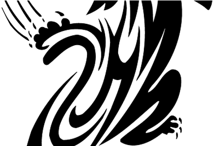 Image Transparent Library Design Transparent K Pictures - Black And White Black Panther Tribal Tattoo (450x300), Png Download