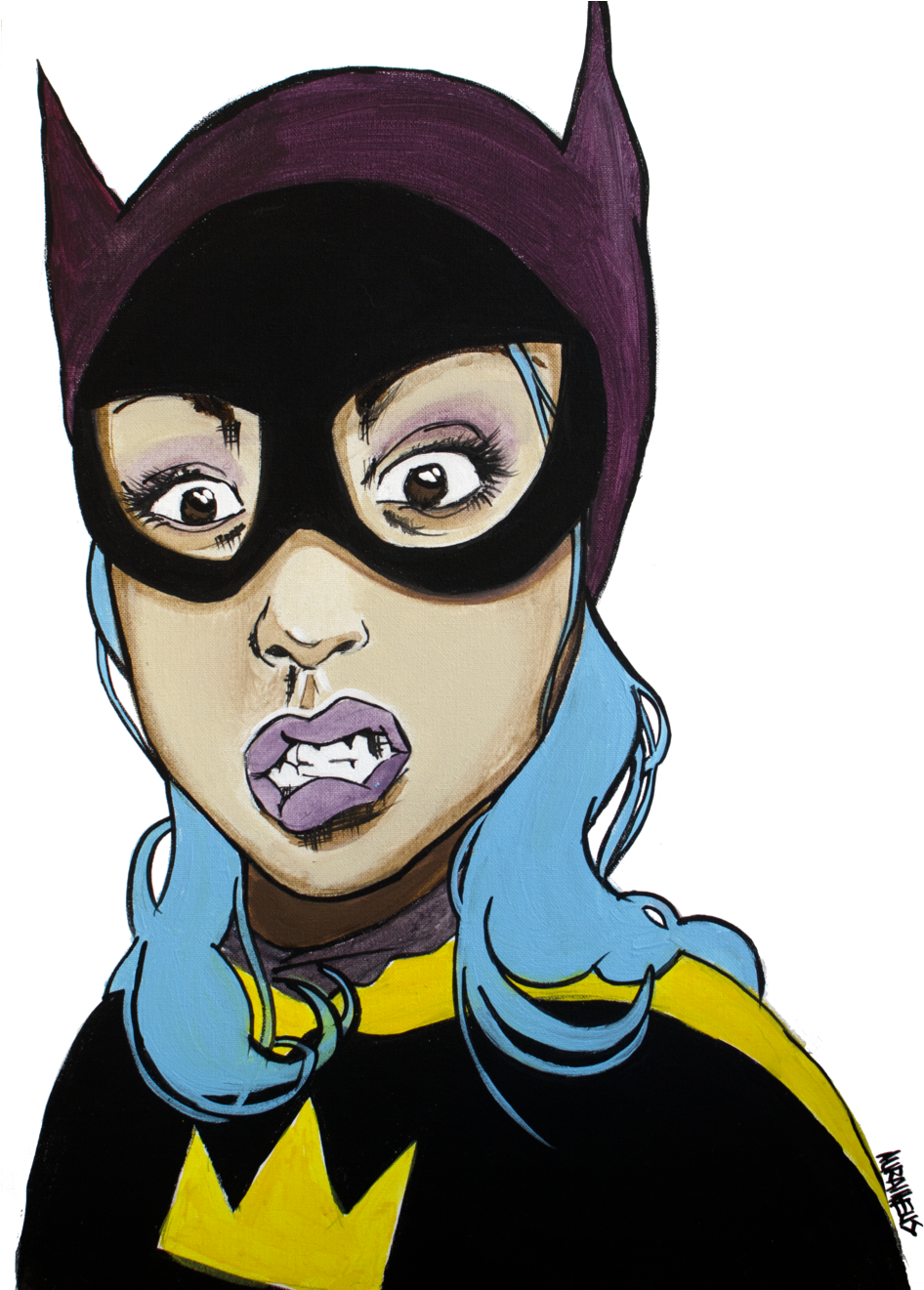 Batgirl (1000x1320), Png Download