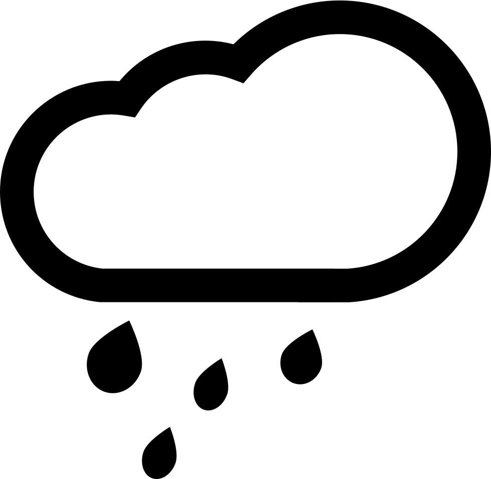 Cloud With Rain Drops Comments - Rain (980x957), Png Download