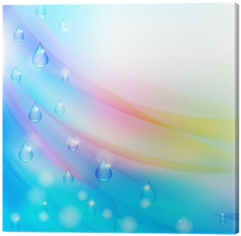 Delicate Background With Rain Drops And Rainbow Canvas - Fondo Delicado (400x400), Png Download