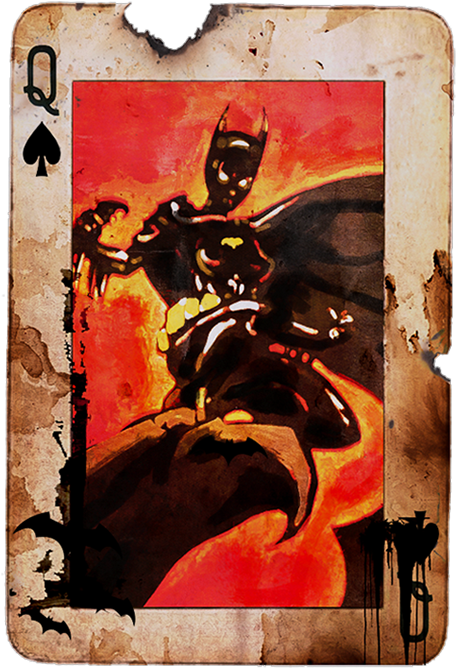 Cards 0003 Batgirl - Painting (480x704), Png Download