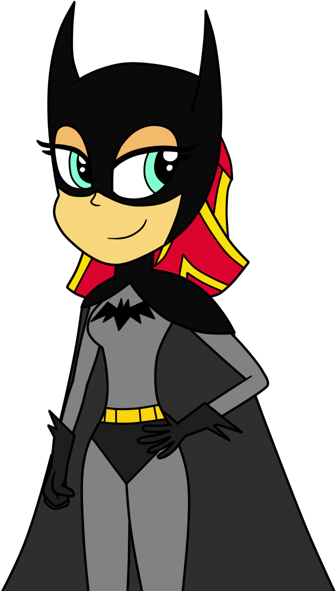 Eagc7, Batgirl, Batman, Belt, Cape, Clothes, Cosplay, - Sunset Shimmer Batgirl (747x1193), Png Download