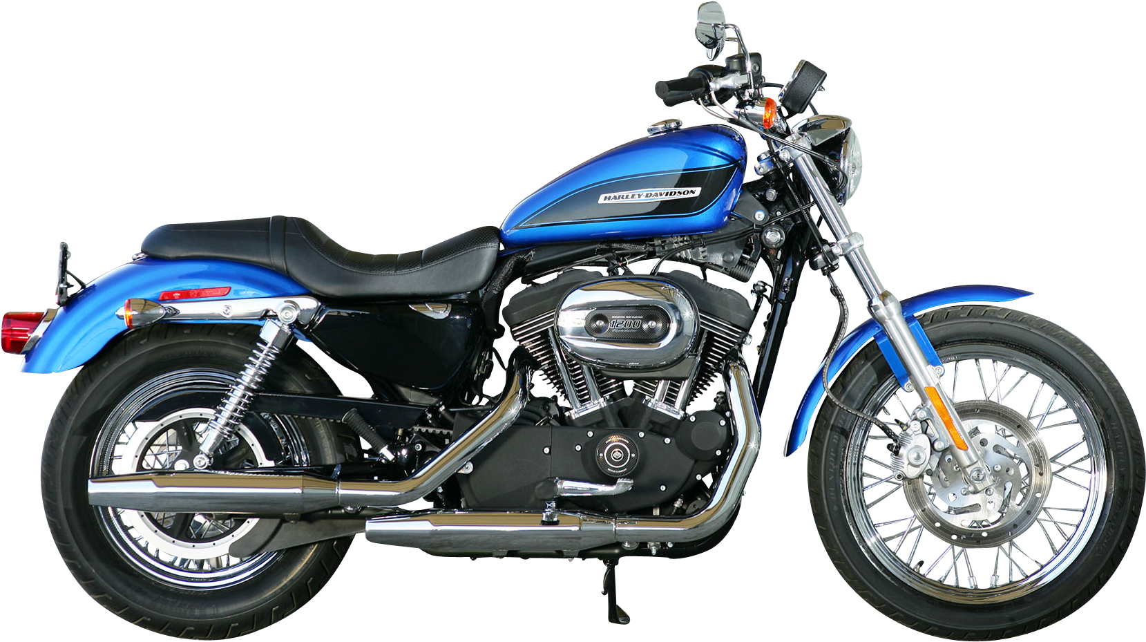Harley Davidson Png Image - Harley Davidson Side View Png (1714x1000), Png Download