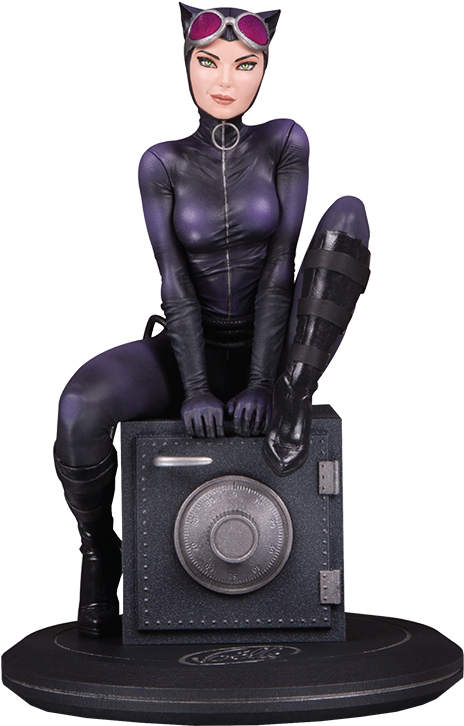 Sideshowtoy Dc Comics Catwoman Statue Dc Collectibles - Dc Cover Girls Catwoman By Joelle Jones Statue (480x725), Png Download
