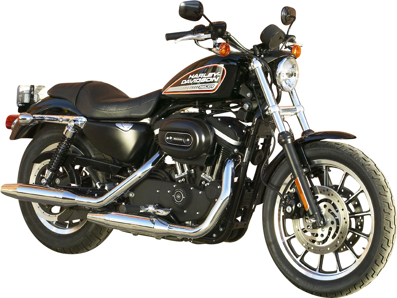 Harley Davidson 883r Motorcycle Bike Png Image - Harley Davidson 883r (1338x1024), Png Download