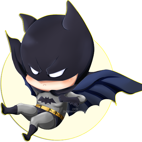 Image Black And White Download Batman Catwoman Chibi - Imagenes De Batman Animado (500x500), Png Download