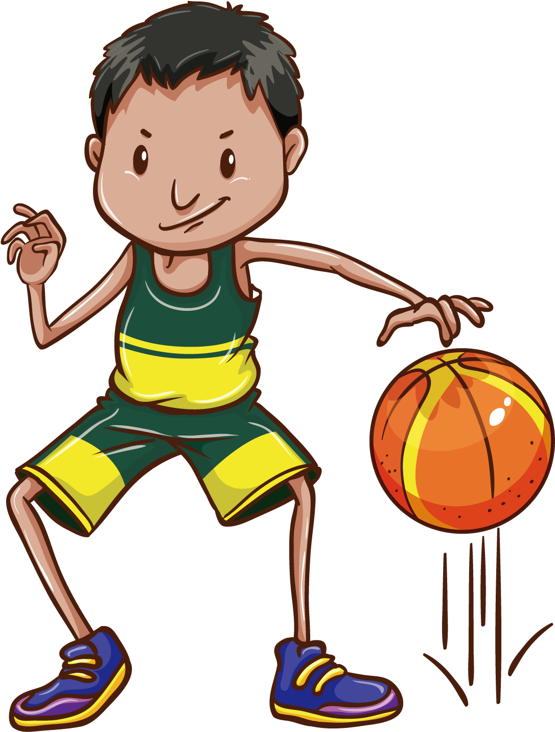 Basketball Drawing Clip Art - Dibujos De Educacion Fisica (1500x1500), Png Download