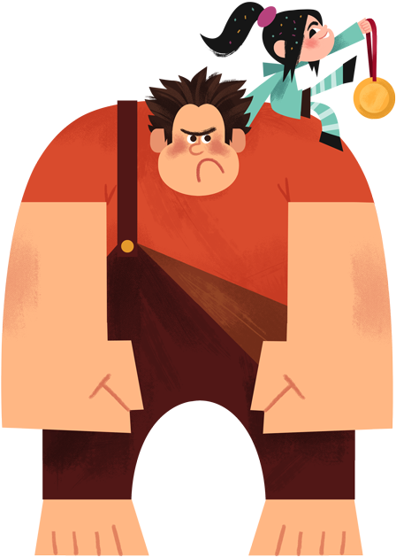It's Sunday And It's The Last Day Of Villains Week - Wreck-it Ralph (500x647), Png Download