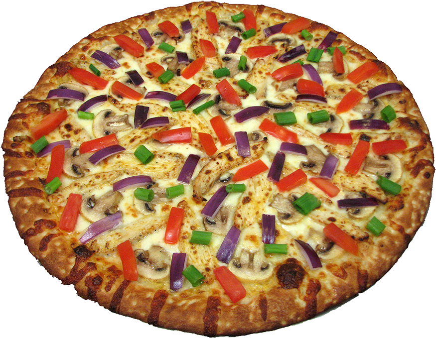 Spicy Chicken Pizza - California-style Pizza (1000x750), Png Download