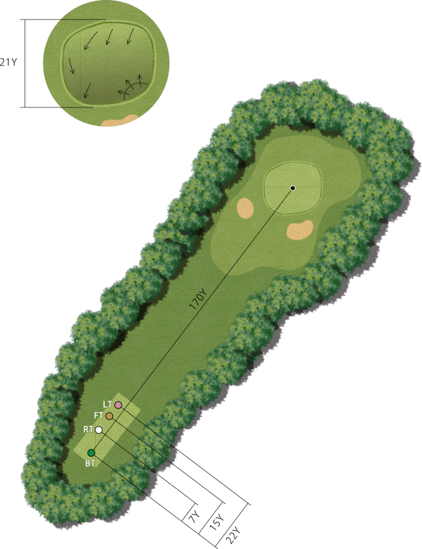 The Direction Of The Teeing Ground - Artificial Turf (601x781), Png Download