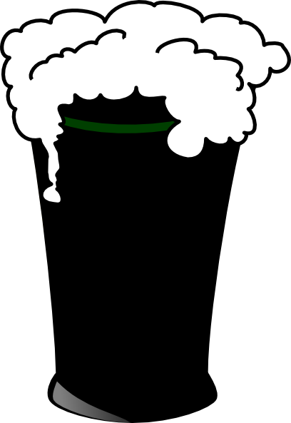 Glass Clipart Pint Glass - Beer Clip Art (408x593), Png Download