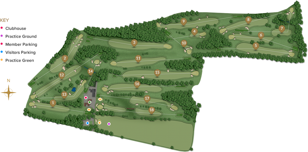 Click On Hole Number To See Details - Bolton Golf Club (1022x504), Png Download