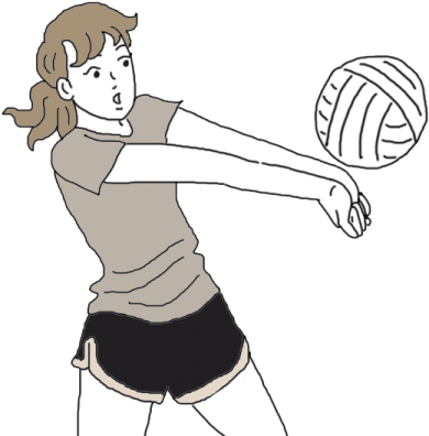 Volleyball - Volleyball Player (450x450), Png Download