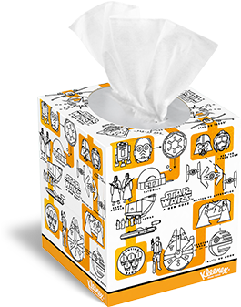 Star Wars Upright 55 Count Tissue Boxes - Facial Tissue (424x365), Png Download