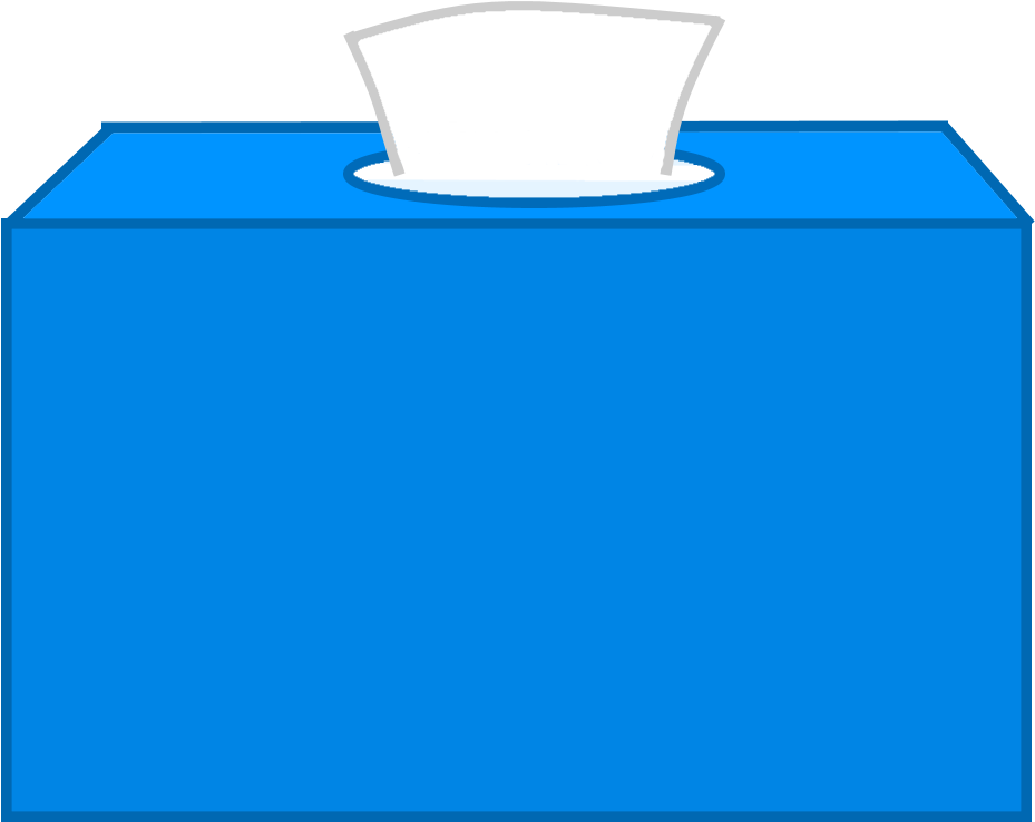 Tissue Box With Tissuess Poking Out (1000x800), Png Download