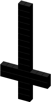 Upside Down Cross Png (340x431), Png Download