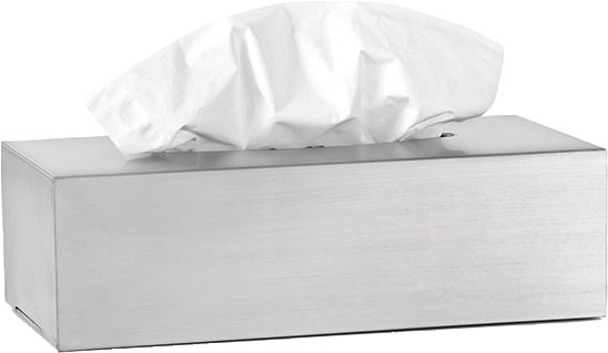 Rectangular Tissue Box Stainless Steel Brushed (800x600), Png Download