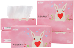 Oem Custom Printed Box Facial Tissue - Towel (350x350), Png Download