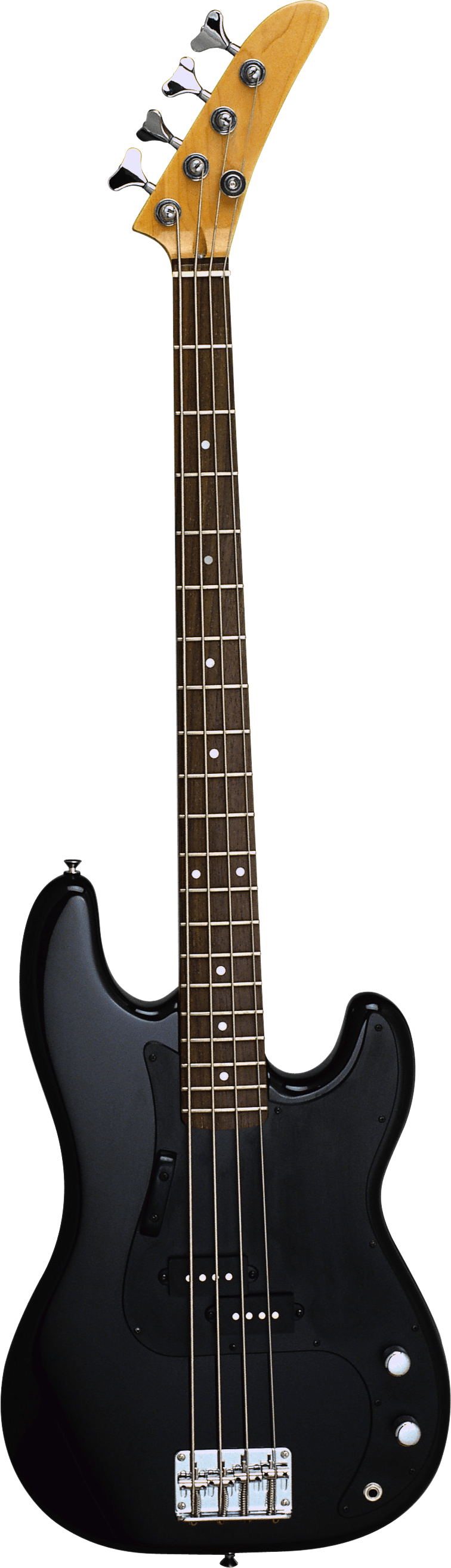 3 Black Electric Guitar Png Image - Lag Arkane A100 Blk (756x2626), Png Download