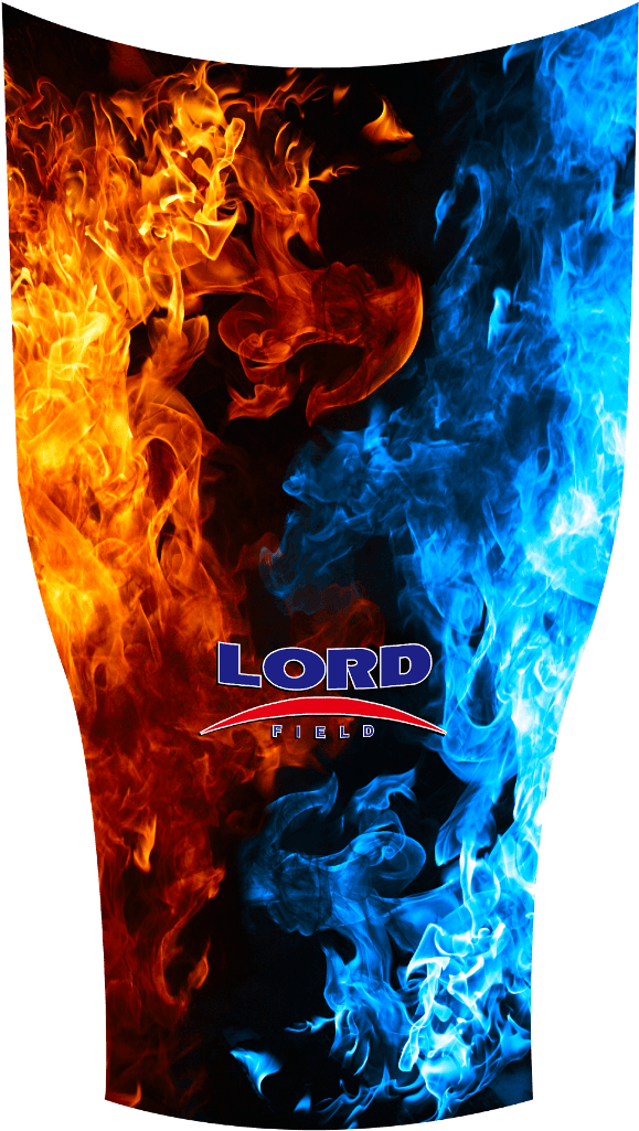 Lord Field Red/blue Flames - Flame (1100x1100), Png Download