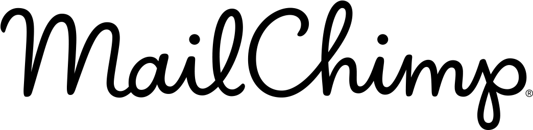 We Use Mailchimp For Our Emailing - Mailchimp Logo Black And White (1131x300), Png Download