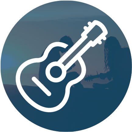 Passage Way Icons Relaxation Rec - Guitar (440x441), Png Download