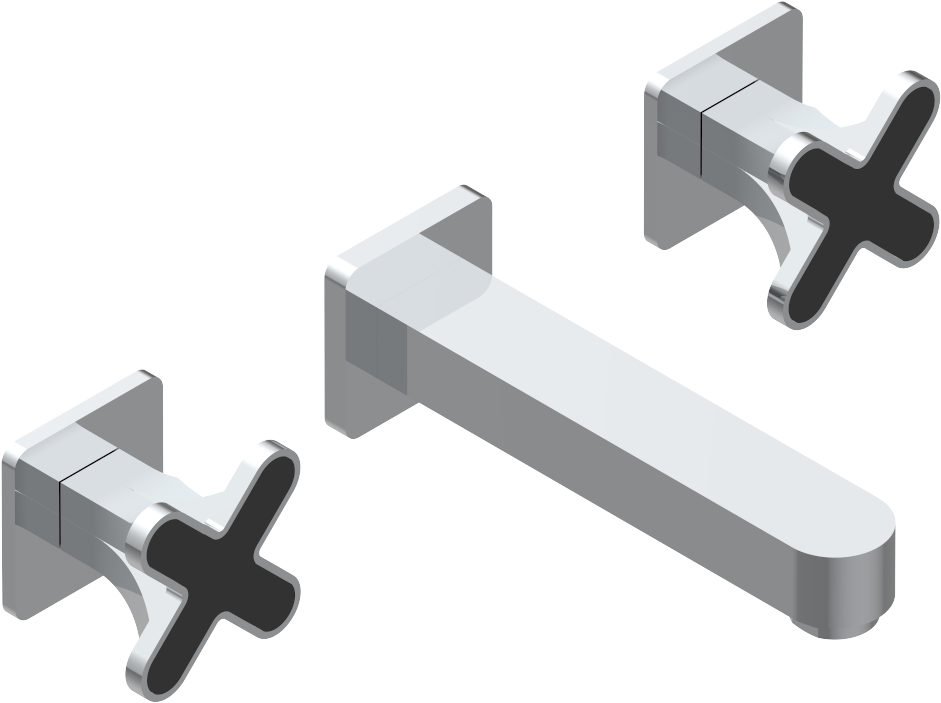 Chrome Polished - Cross (1000x1000), Png Download