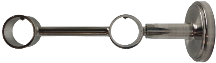 Mirage Steel Double Hole Wall Bracket - Circle (725x725), Png Download