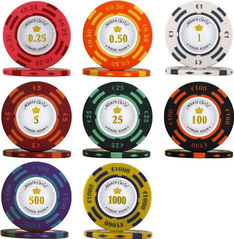 Poker Chips Monte Carlo (500x500), Png Download