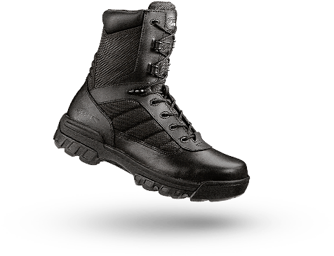 Civilians & Industrial - Bates High Leg Boots - Fw511 - Black - 10 (533x365), Png Download