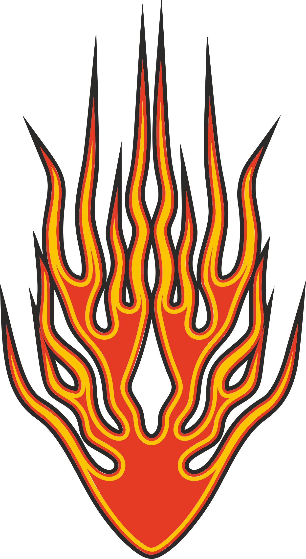 This Free Icons Png Design Of Abstract Flames (1238x2258), Png Download