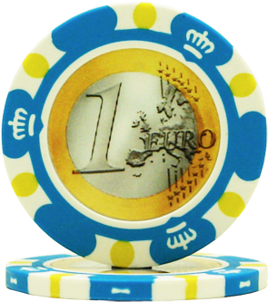 Poker Chips €1 Euro - Ids 100matte Monte Carlo Poker Club Clay Chip Red 14 (500x500), Png Download