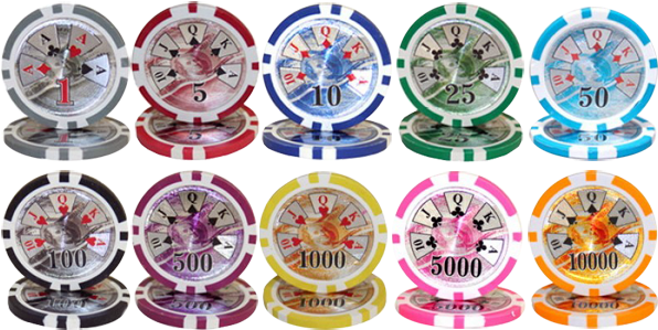 Ben Franklin Poker Chip Set - Brybelly Ben Franklin 14 Gram Poker Chips - Roll Of (600x338), Png Download