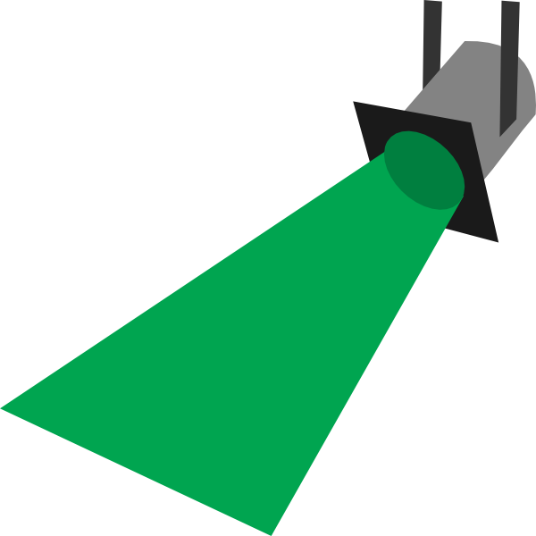 How To Set Use Spot Light Green Clipart (600x600), Png Download