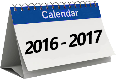 2016calendar-495x341 - Calendar Icon 2016 2017 (495x341), Png Download