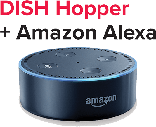 Do More With Dish And Alexa - Dish Network Echo Dot (622x443), Png Download