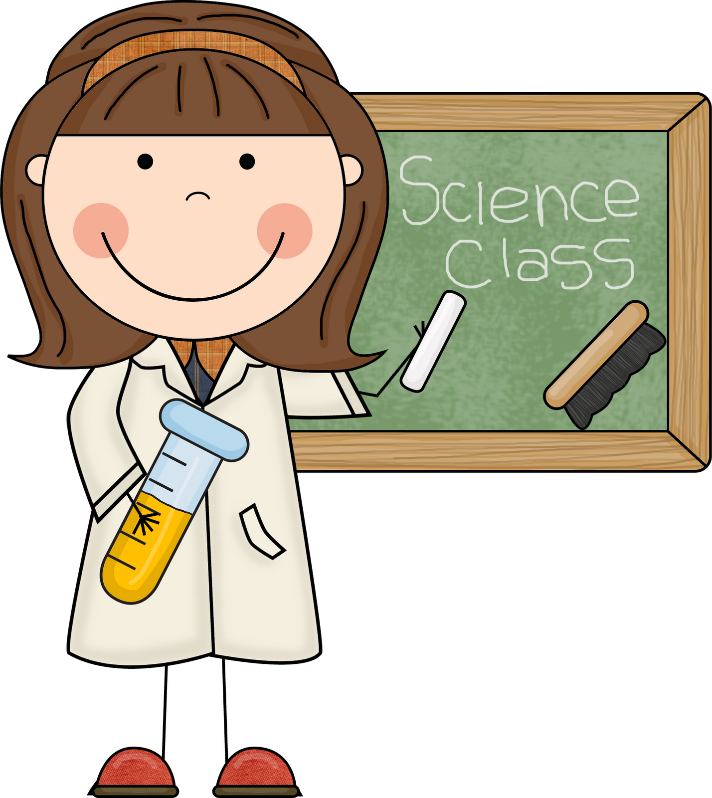 Crazy Teacher Clipart - Science Teacher Clipart (1428x1600), Png Download