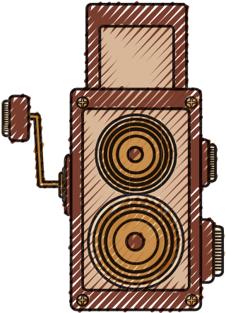 Old Cinema Camcorder Icon - Wood (550x550), Png Download