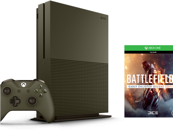 We're Giving Away An Xbox One S Bundled With Battlefield - Battlefield 1 Xbox One S (600x500), Png Download
