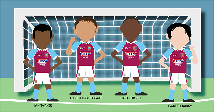 Ian Taylor Remembers The Day Villa Beat Arsenal To - Football Team Players Cartoon Png (700x367), Png Download