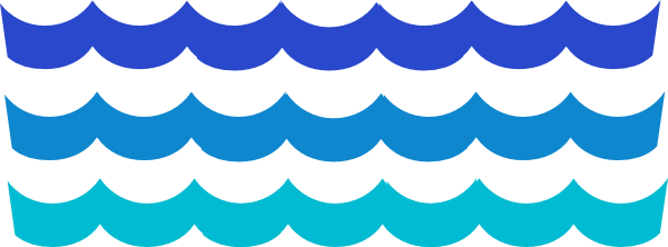 Free Wave Pattern Clip Art At Clker Com - Transparent Water Clip Art (600x222), Png Download