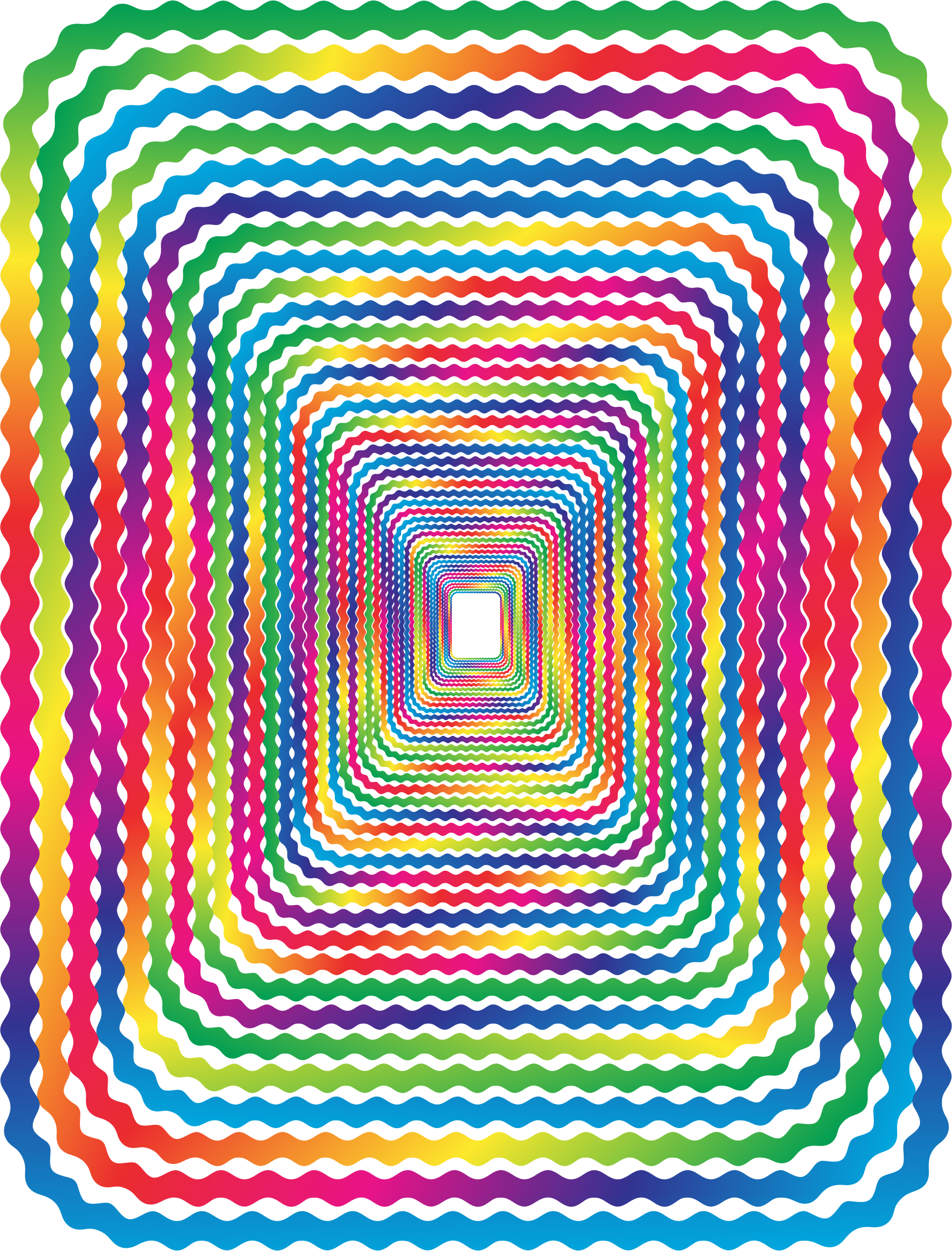 This Free Icons Png Design Of Prismatic Wave Border (1752x2300), Png Download