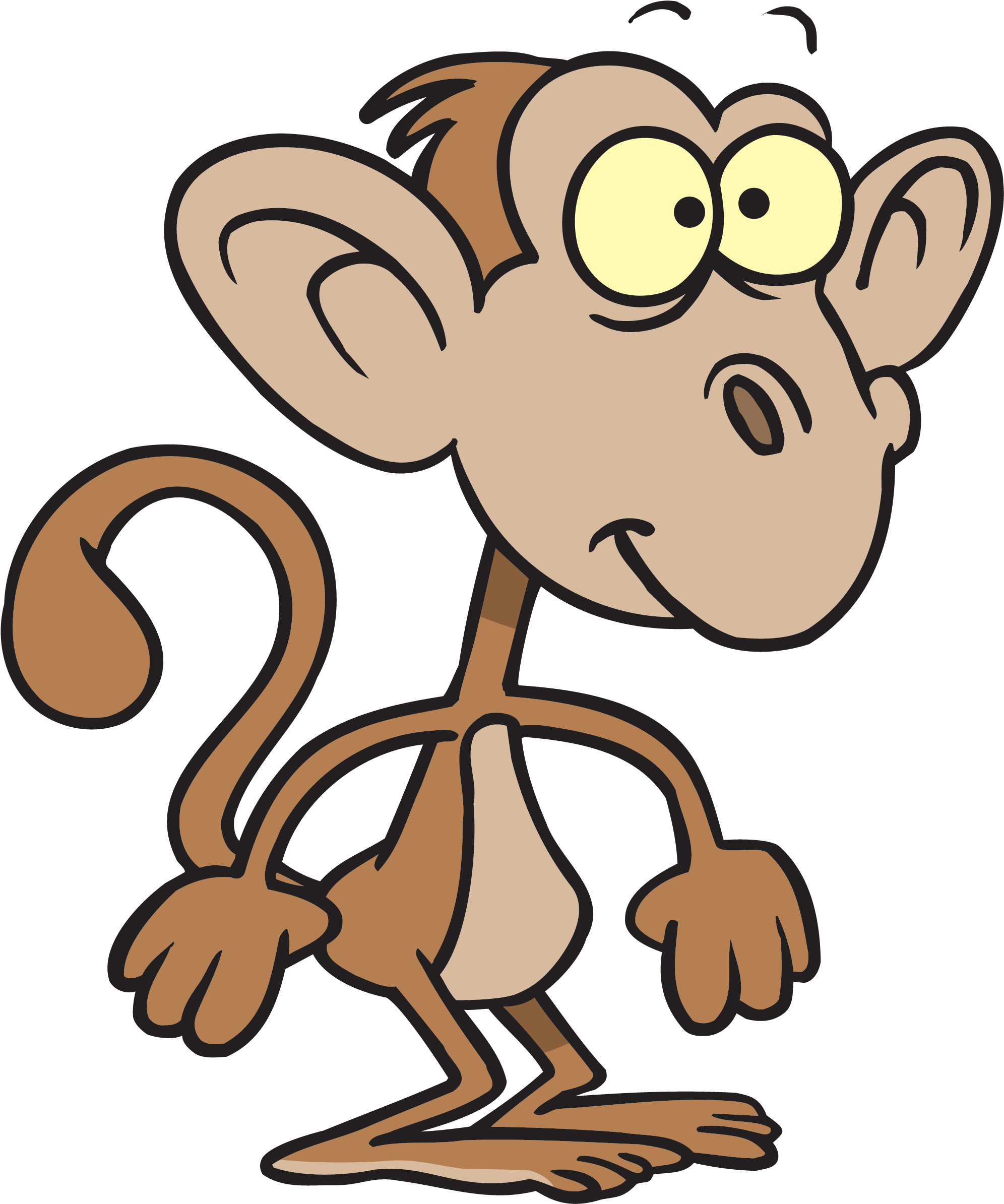 Funny Cartoon Monkeys Monkey Day - Living Things Use Their Habitats (2000x2398), Png Download