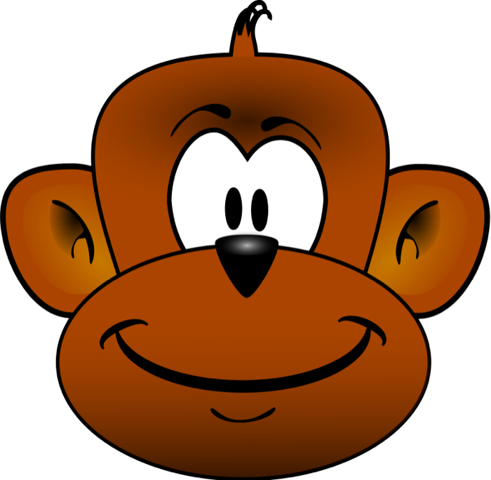 Free Monkey Clipart - Monkey Head Clip Art (700x684), Png Download